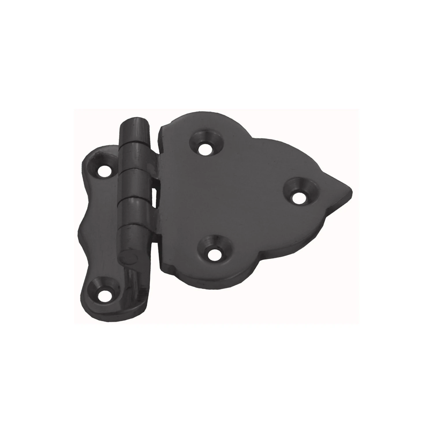 Domino Brass - Ornate Offset Cabinet Hinge H40xW55mm 2 Domino Brass - Ornate Offset Cabinet Hinge H40xW55mm - Image 2