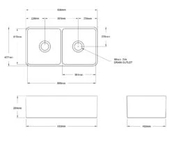 Turner Hastings - Butler Matte White - Novi 85 X 46 Fine Fireclay Double Sink -Deals Windsor Restorations Store 2b3f33 7f4029f324e146fda6b1bfa5558797cbmv2