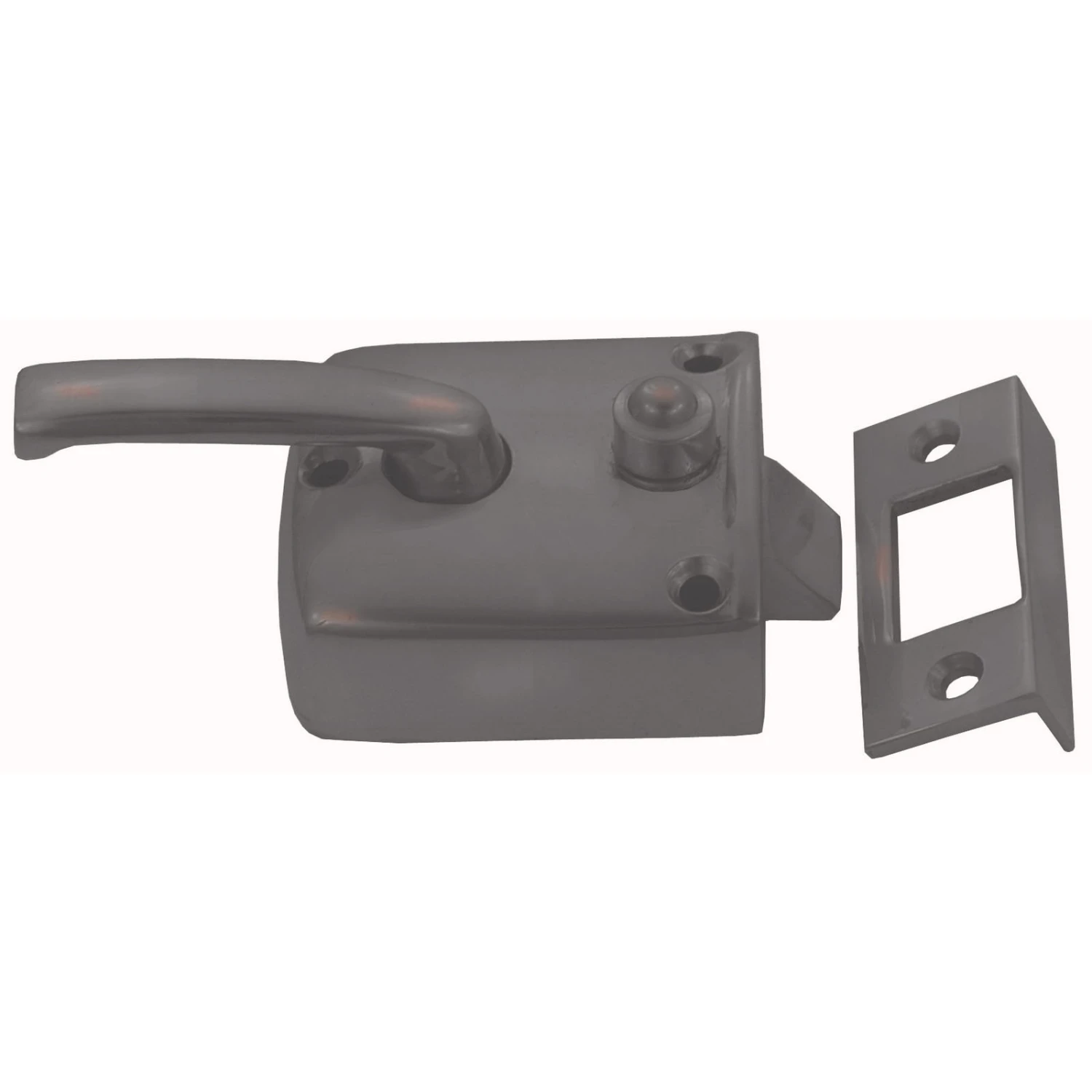 Domino Brass - Screen Door Box Latch & Standard Keeper 2 Domino Brass - Screen Door Box Latch & Standard Keeper - Image 2