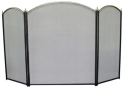 FireUp - Fireplace Accessories - 3 Fold Victorian Design Firescreen