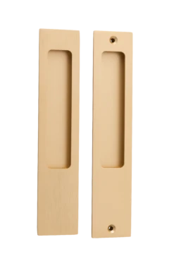Iver - Cavity Sliding Door Flush Pull Passage Kit - Rectangular H225xW45mm