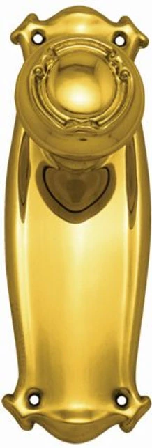 Superior Brass - Scroll Bungalow Door Knob On 255x75mm Backplate - All Variants