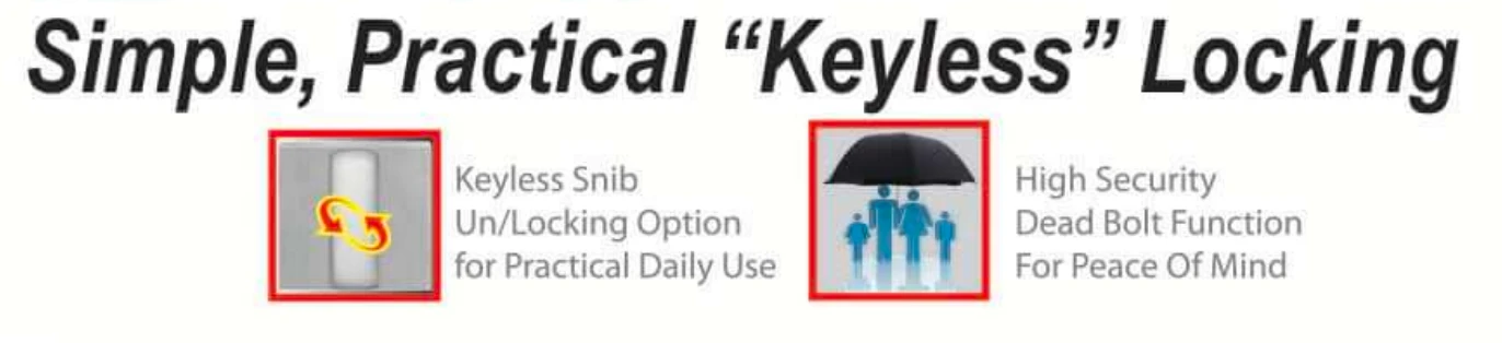 Austyle - MyLOCK Security Entrance Euro Lock - Roller, Privacy & Deadbolt B60mm 2 Austyle - MyLOCK Security Entrance Euro Lock - Roller, Privacy & Deadbolt B60mm - Image 2