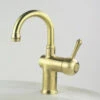 CB Ideal - Roulette Lever - Small Basin Flick Mixer With Gooseneck Outlet