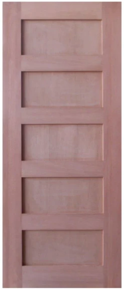 Solid Interior Door - Shaker Flat 5 Panel Design SP-SK5