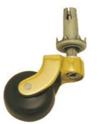 Superior Brass - Pin & Socket Castor - Porcelain Wheel D25, 29, 32, 38mm 1 Superior Brass - Pin & Socket Castor - Porcelain Wheel D25, 29, 32, 38mm