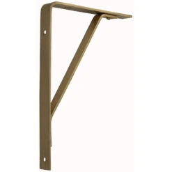 Domino Brass - Shelf Bracket - Plain Angled Support (3 Sizes)
