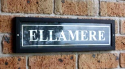 Made-to-Order Custom House Signs - Black Timber Frame Variant