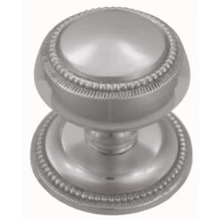 Domino Brass - Centre Door Knob - Georgian Dot Classic D82mm