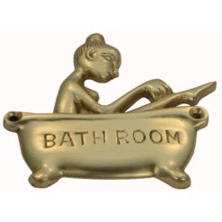 Domino Brass - Decorative Sign - 'Bathing Lady' -Deals Windsor Restorations Store 2b3f33 9db5a396a4e544f08d8b3f7f3de65d49mv2