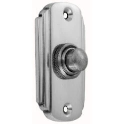 Domino Brass - Door Bell - Art Deco Classic Bell Press H65xW35mm