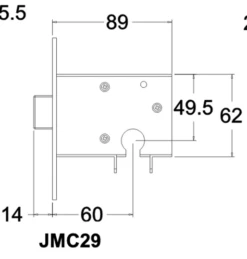 Jacksons JMC29R & JMCD46R - Rebated Euro High Security Deadbolt Lock B46, 60mm -Deals Windsor Restorations Store 2b3f33 a4ca8db2f29548d986f3b3c0206c716bmv2