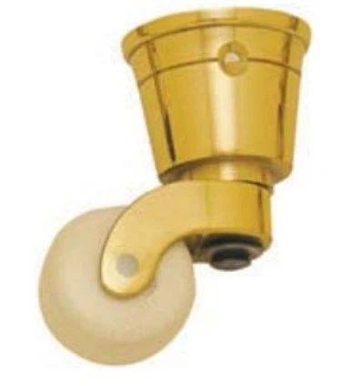 Superior Brass - Cup Castor - Porcelain Wheel ID25, 29, 32, 38, 44mm 1 Superior Brass - Cup Castor - Porcelain Wheel ID25, 29, 32, 38, 44mm