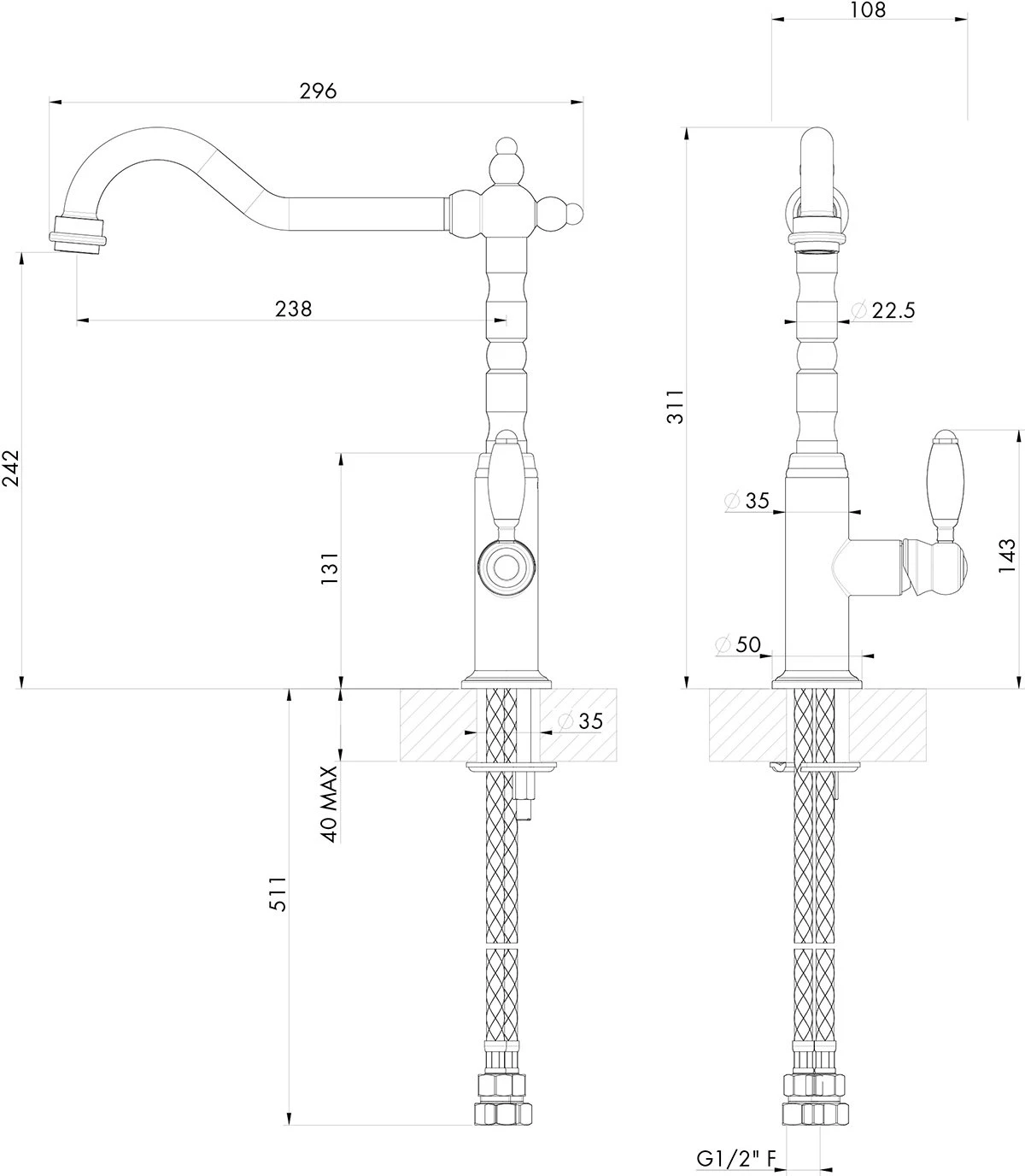Turner Hastings - Providence Single Sink Mixer 4 Turner Hastings - Providence Single Sink Mixer - Image 4