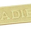 Superior Brass - Decorative Sign - 'Ladies' Rectangular