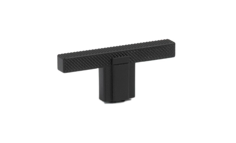Marina Isles - Citterio Square Knurled Cupboard 'T' Knob - L65mm 1 Marina Isles - Citterio Square Knurled Cupboard 'T' Knob - L65mm
