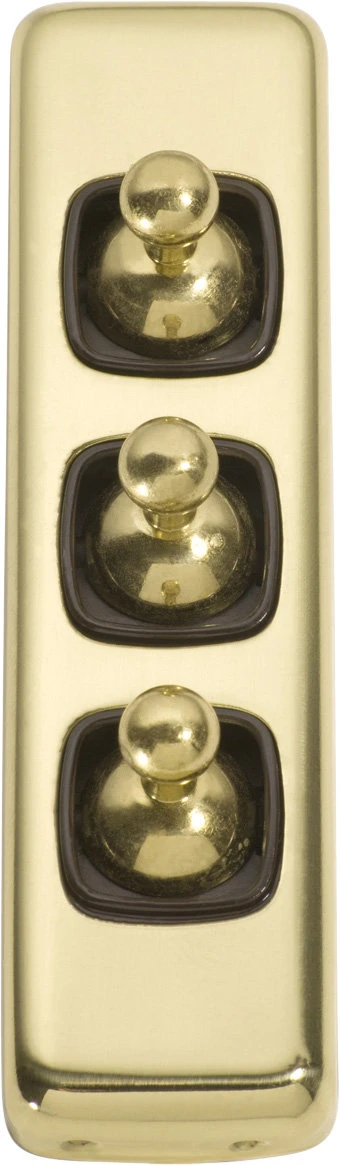 TradCo - 3 Gang Architrave Toggle Switch H108xW30mm 6 TradCo - 3 Gang Architrave Toggle Switch H108xW30mm - Image 6
