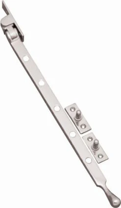 Superior Brass - Casement Window Stay - Rounded End Base Fix L250, 300mm