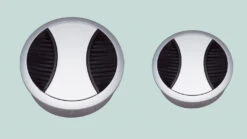 Kethy - Double Cable Outlet Cover - Die-Cast Zinc 60x22, 80x22mm