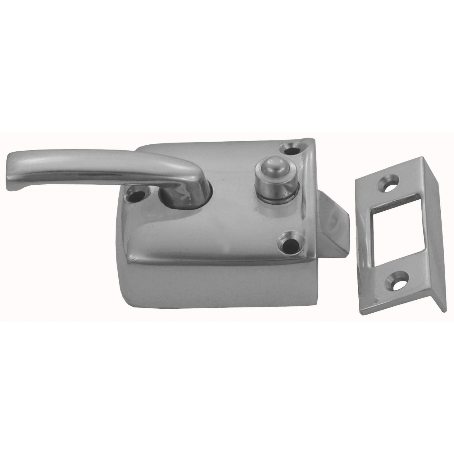 Domino Brass - Screen Door Box Latch & Standard Keeper 5 Domino Brass - Screen Door Box Latch & Standard Keeper - Image 5