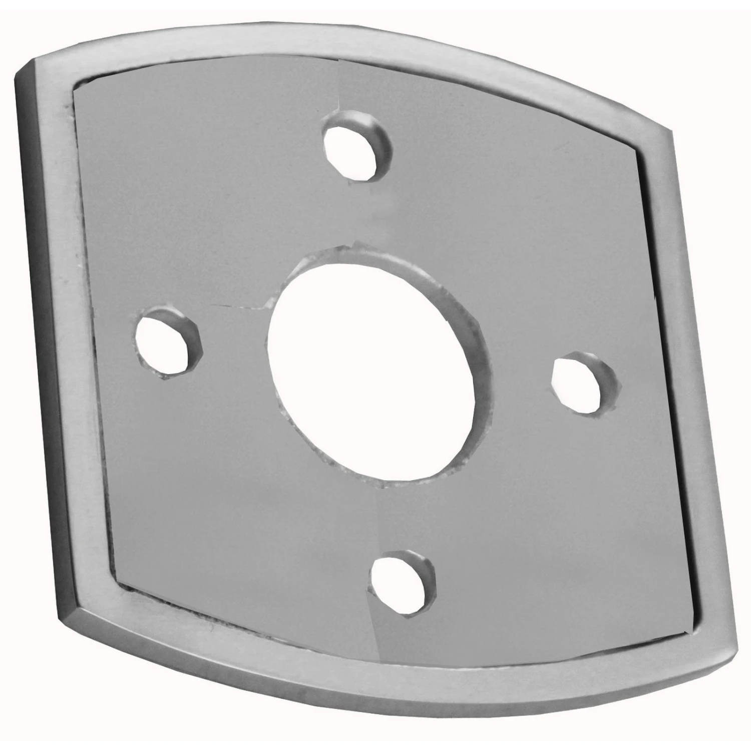 Domino Brass - Adaptor Plate - Rounded Square Rose (Suit R02 Model) 61x61mm 2 Domino Brass - Adaptor Plate - Rounded Square Rose (Suit R02 Model) 61x61mm - Image 2