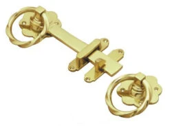 Superior Brass - Gate Accessories - Gate Latch Set - Polished Brass