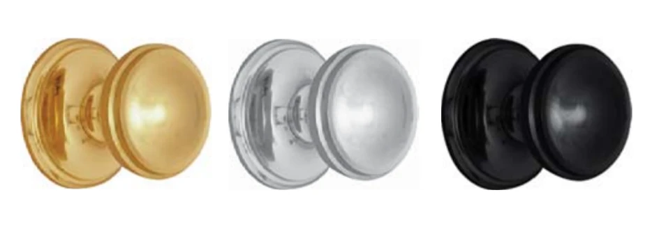 Superior Brass - Centre Door Knob - Classic D85mm 2 Superior Brass - Centre Door Knob - Classic D85mm - Image 2