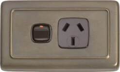 TradCo - Single Powerpoint Socket H72xW115mm