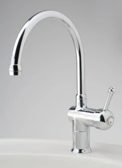 CB Ideal - Roulette Lever - Kitchen Flick Mixer With Gooseneck Outlet