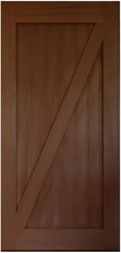 Barn Door - Classic 1 Panel Cross Brace Design BD-1PC