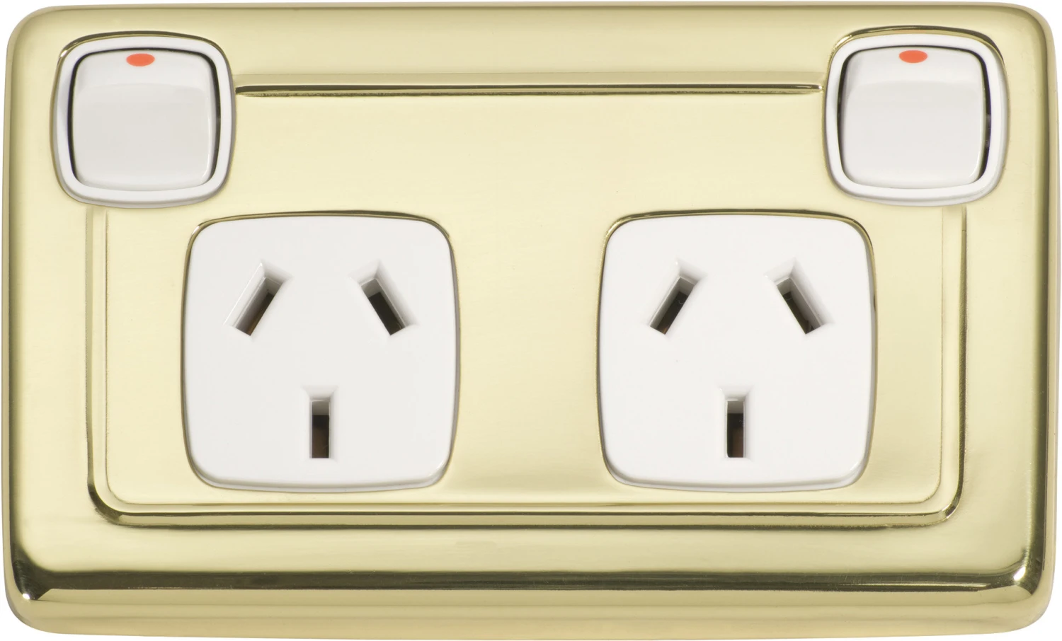 TradCo - Double Powerpoint Socket H72xW115mm 2 TradCo - Double Powerpoint Socket H72xW115mm - Image 2