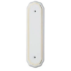 Superior Brass - Push Plate - White Porcelain H275xW75mm (2 Styles)