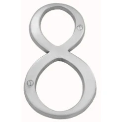 Domino Brass - Numerals - Number 8 - Design 900 (6 Sizes)