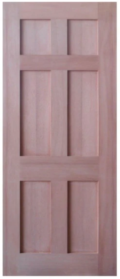 Solid Interior Door - Shaker Flat 6 Panel Design SP-SK6