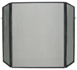 FireUp - Fireplace Accessories - 3 Fold Plain Design Firescreen