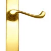 Superior Brass - Geraldton Door Lever On 105mm Narrow Backplate - All Variants