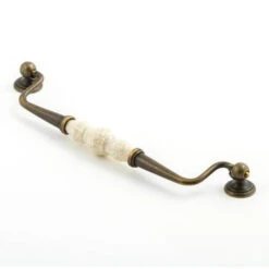 Castella - Heritage - Estate Porcelain Drop Bale 'D' Pull Handle 224mm