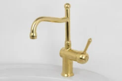 CB Ideal - Roulette Lever - Basin Flick Mixer With Olde Adelaide Outlet