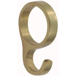 Domino Brass - Picture Rail Ring Hook - 9911 Design (Suit 19mm Tube)