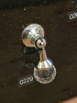 KR Lucas - Crystal Cupboard Teardrop Pull - Sphere Pendant D20mm