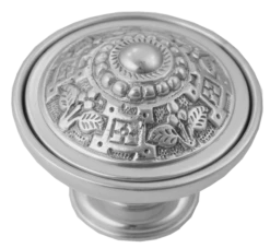 Domino Brass - Centre Door Knob - 9482 Design D90mm