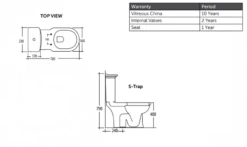 RAK Bathware - Washington - Close Coupled Toilet Suite With Top Push Flush -Deals Windsor Restorations Store 2b3f33 de2e6237c00d43c498a8dcd781c20031mv2