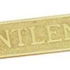 Superior Brass - Decorative Sign - 'Gentlemen' Rectangular