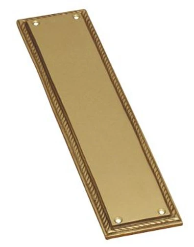 Superior Brass - Push Plate - Georgian H300xW65mm 1 Superior Brass - Push Plate - Georgian H300xW65mm