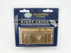 Worldwide - Night Latch - Dead Bolt & Hold Open Button