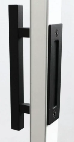 Austyle - Sliding Barn Door Handle & Flush Pull Set - Square Profile