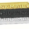 Superior Brass - Decorative Sign - 'No Junk Mail'