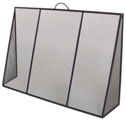 FireUp - Fireplace Accessories - Sloping Firescreen (Fixed Wing)