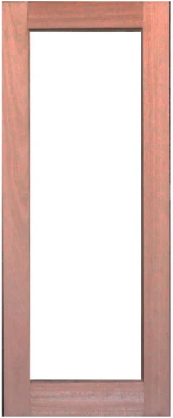 Solid Exterior French Door - 1 Glass Panel Design GD-1L