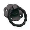 Superior Brass - Gate Accessories - Roped Iron Gate Ring Only - Matt Black